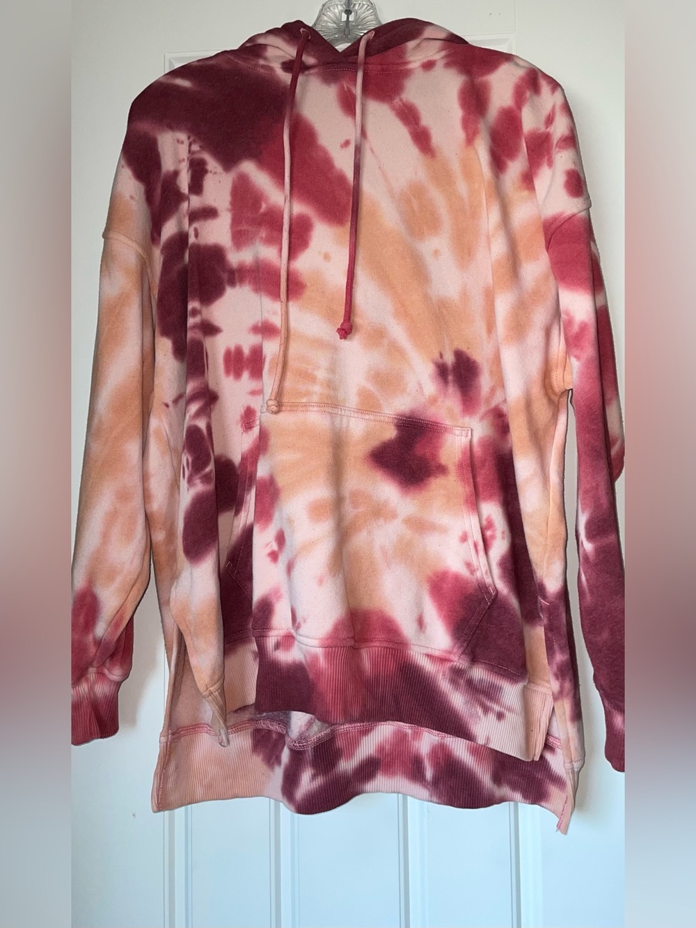American Eagle Outfitters Tie-Dye Hoodie - Pink & Peach